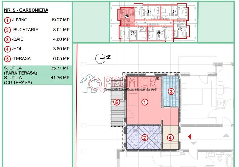 Popesti Leordeni - Noua Casa - Garsoniera decomandata